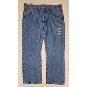 Levi's 501 Original Button Fly Blue Jeans Mens 38x29 Medium Wash New